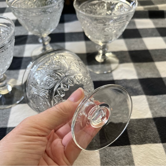 4 - Sandwich Clear Champagne Glasses by Duncan Miller - Picture 6 of 6